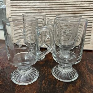 Princess House Heritage 4 Mugs